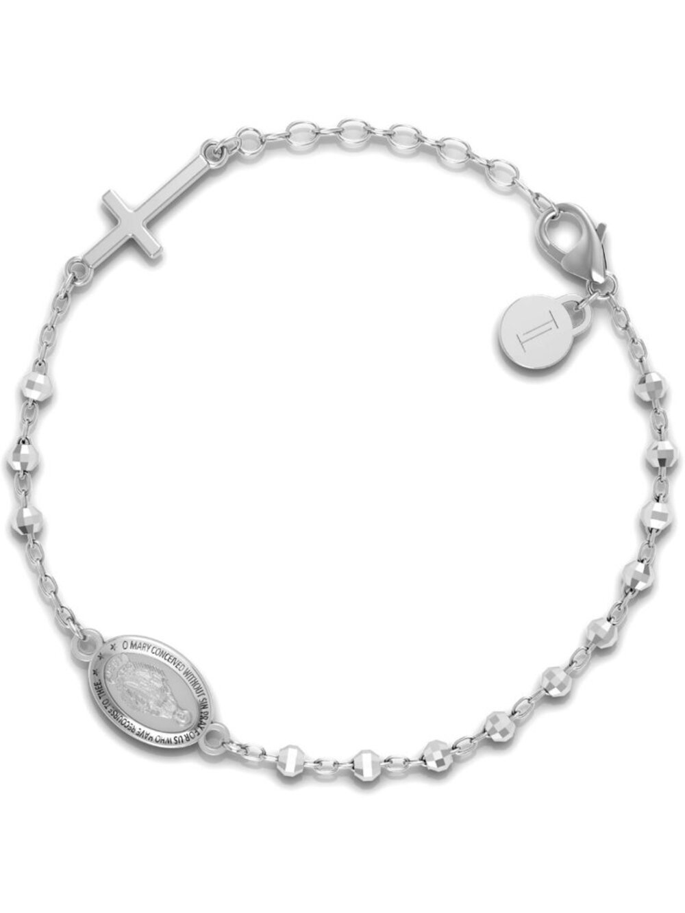 Sterling Silver Bead Station Bracelet for Women & Girls - Everyday Gift Jewelry